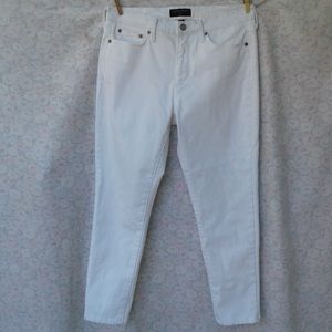 Banana Republic white Skinny Jeans sz 8